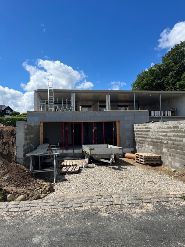Betonarbejde til nyt byggeprojekt