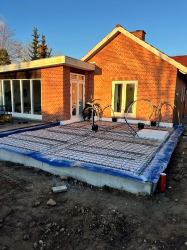Støbning af fundament